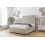 Sloomy Mayfair Cream Plush Divan Bed Base 2 Drawers Same Side With 26" Strutted Headboard 4' Small Double 3