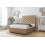Sloomy Mayfair Latte Dumfries Divan Bed Base 2 Drawers Same Side With 26" Strutted Headboard 4' Small Double 3
