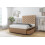 Sloomy Mayfair Latte Dumfries Divan Bed Base 2 Drawers Same Side With 26" Strutted Headboard 4' Small Double 4