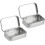 8 PCS Small Storage Box with Lid Rectangular Small Tin Boxes Metal Box with Lid Small Tin Box for Home Storage Silver 2