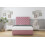Sloomy Mayfair Pink Plush Divan Bed Base 2 Drawers Same Side With 26" Strutted Headboard 4' Small Double 2