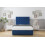 Sloomy Mayfair Navy Plush Divan Bed Base 2 Drawers Same Side With 26" Strutted Headboard 4' Small Double 2