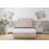 Sloomy Mayfair Sand Naples Divan Bed Base 2 Drawers Same Side With 26" Strutted Headboard 4' Small Double 2