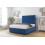 Sloomy Mayfair Navy Plush Divan Bed Base 2 Drawers Same Side With 26" Strutted Headboard 4' Small Double 3