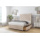Sloomy Mayfair Sand Naples Divan Bed Base 2 Drawers Same Side With 26" Strutted Headboard 4' Small Double 3