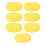 7PCS Portable Mini Medicine Case, 4 Compartments, Yellow 2