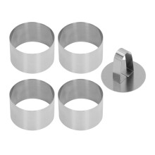 Seamless Design Cake Rings, Stainless Steel Food Rings for Creative Food Presentation, Suitable For Parties, Weddings, Daily Baking