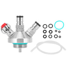 Homebrew Carbonation Equipment, Double Ball Lock Mini Keg Spear with Removable Silicon Dip Tube, for Refrigeration Compatibility and Safe Carbonation