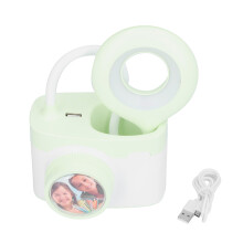 Lampă LED portabilă reîncărcabilă prin USB, lampă de masă cu control tactil reglabil, cu lampă flexibilă pentru îngrijirea ochilor, un plus