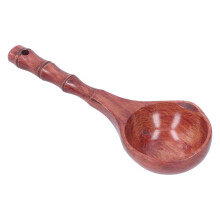 Colher de sopa de madeira criativa Phoebe Zhennan Wood, utensílio de cozinha com cabo antiderrapante, design fácil de limpar e opção para