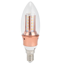 Becuri decorative cu bază de candelabră, înlocuire economică pentru dormitor și sufragerie, becuri LED de înaltă eficiență, iluminare alb