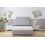 Sloomy Mayfair Silver Plush Divan Bed Base 2 Drawers Same Side With 26" Strutted Headboard 4' Small Double 2