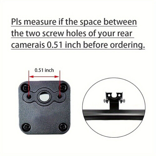 Car License Plate Frame with Rear View Camera Mount for 2