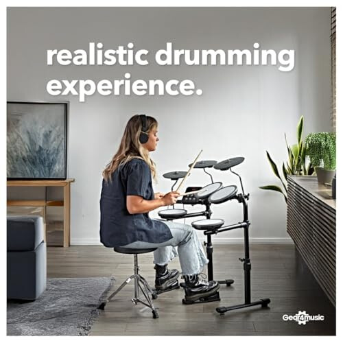 VISIONDRUM Mesh Electronic Drum Set with Amp and Accessories 1
