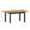 Mercers Furniture Corona Charcoal Small Extending Dining Table 4