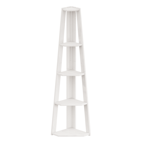Mercers Furniture Corona White Corner Ladder Bookcase 2