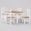 Mercers Furniture Corona White 4'0" Dining Table & 4 Chairs 3