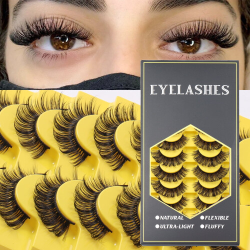 False Eyelashes Natural Look Soft Voluminous 10 Pairs 1