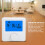 Smart Programmable Thermostat For Home Digital LCD Thermostat With Touch Buttons High Performance CPU Electric Heating Control Data Memory Function 7