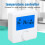 Smart Programmable Thermostat For Home Digital LCD Thermostat With Touch Buttons High Performance CPU Electric Heating Control Data Memory Function 8