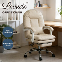 Levede Office Chair Ergonomic Executive Chair Heavy Duty  155Reclining Leather