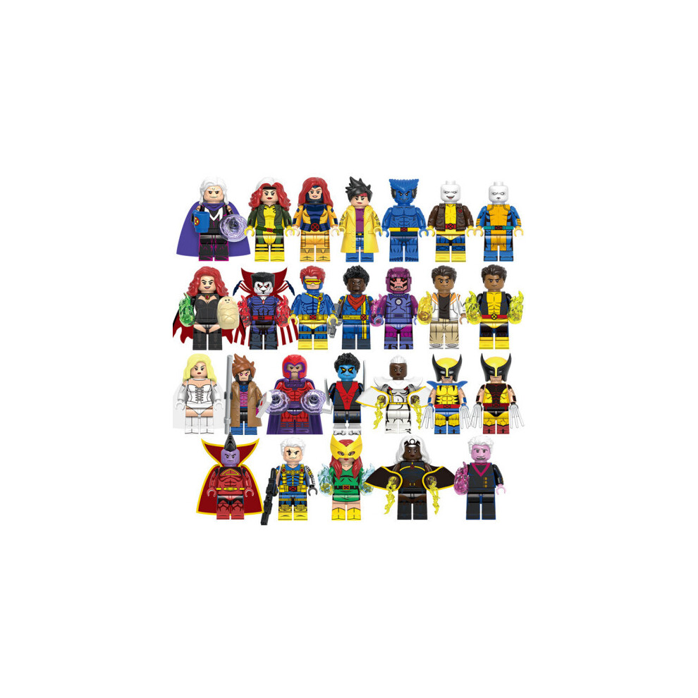 Enekio 26Pcs X-Men Minifigures Toys Fit Lego