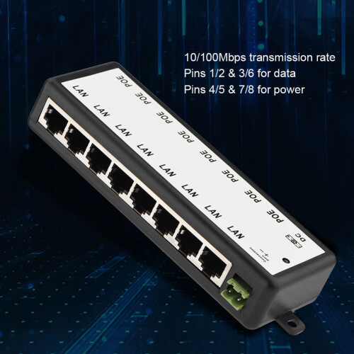 Αυτόματος εγχυτήρας PoE με ανίχνευση Gigabit Ethernet IEEE802.3Af Συμβατό με πολλαπλές θύρες 1