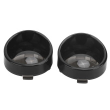 Smoky Gray ABS Turn Signal Light Bezels for Motorcycle 6cm