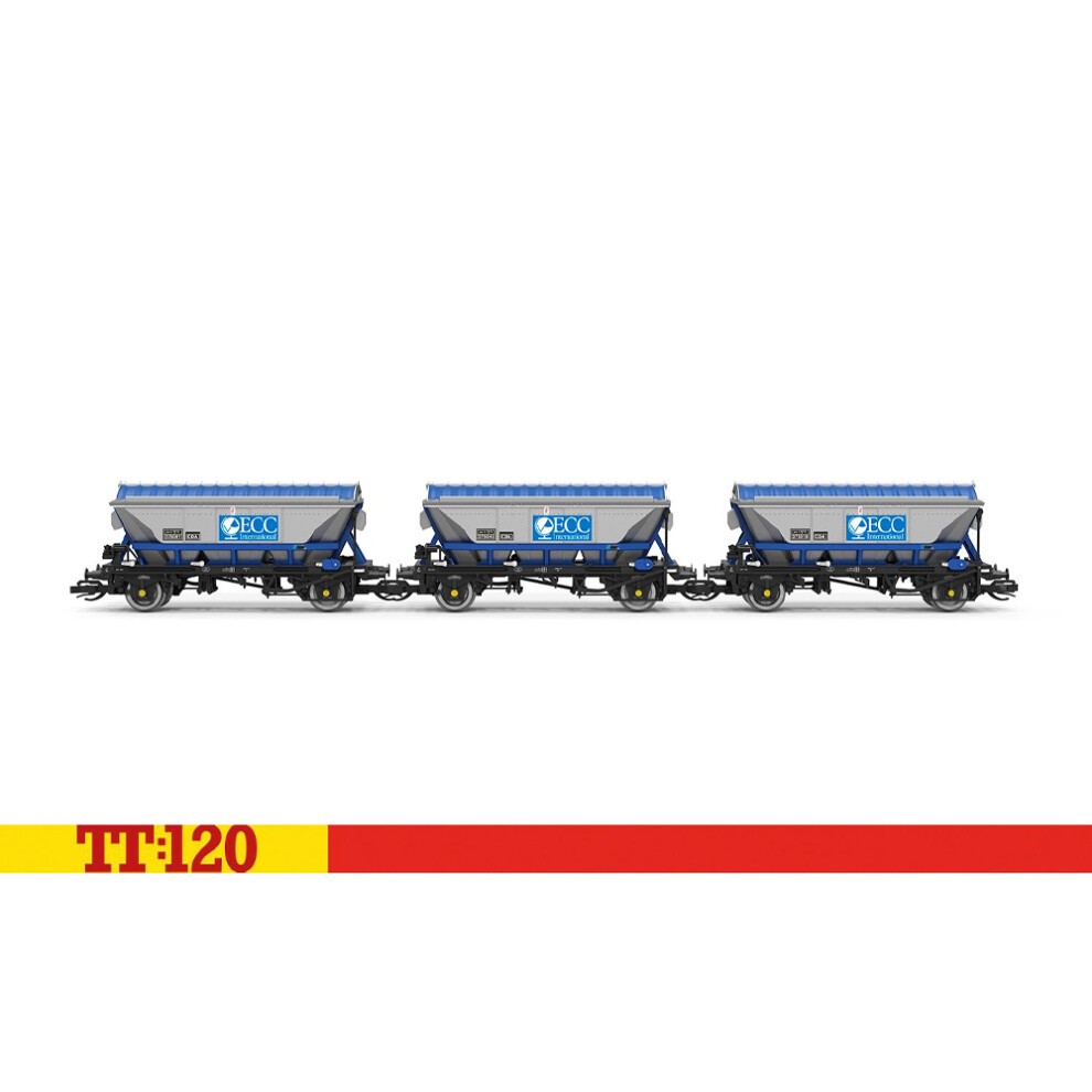 Hornby Tt:120 Tt6049 Cda Hopper, Ecc, No.375081, 375043, 375018, Triple Pack