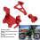 Aluminum MX 1/4 RC Servo Bracket Arm Set Red 5