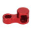Aluminum MX 1/4 RC Servo Bracket Arm Set Red 10