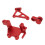 Aluminum MX 1/4 RC Servo Bracket Arm Set Red 11