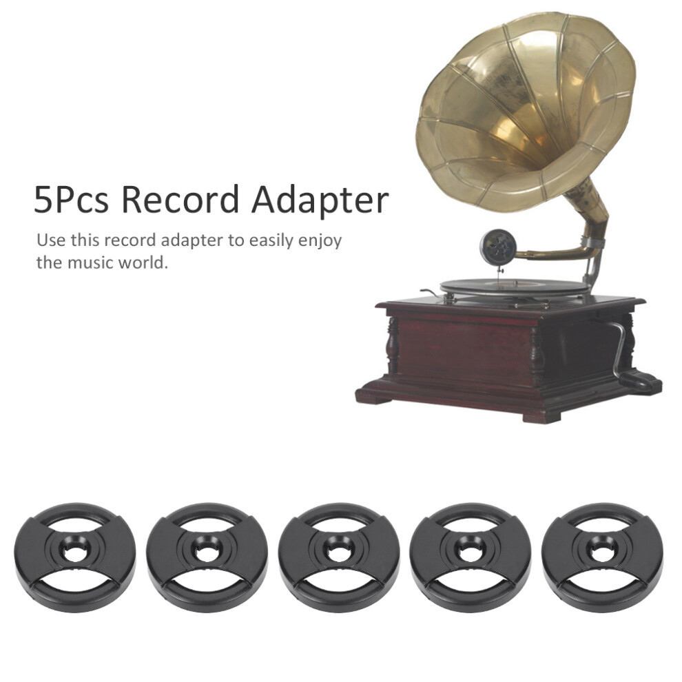 Bulk 5 Pcs Record Adapters For Gramophone Vinyl Record Player Audio Equipment 8091392443324