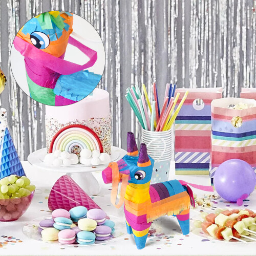 Fiesta Delight: Είδη πάρτι Cinco De Mayo, Διακοσμήσεις για μίνι πινιάτες, Διακόσμηση για Fiesta με 2