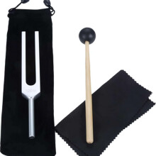 Stemvork van 128 Hz voor geluidstherapie - Diapason-instrument van 128 Hz voor meditatie, ontspanning en genezing (21,5 cm)