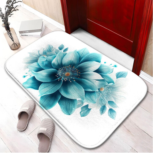 Χαλί μπάνιου με αφρό μνήμης 3D Flower4, αντιολισθητικό: Απορροφητικό, στεγνώνει