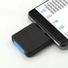 Tragbarer RFID-ID-Kartenleser, 125 KHz, USB, -EM-Kartenleser für Win8, Android, OTG, Smartphone-Unterstützung, Schwarz