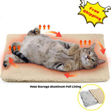 Selbstheizende Katzenmatte, beige, 60 x 45 cm, thermisch, rutschfest