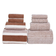 Juego de toallas absorbentes de suave vellón coral de 8 piezas