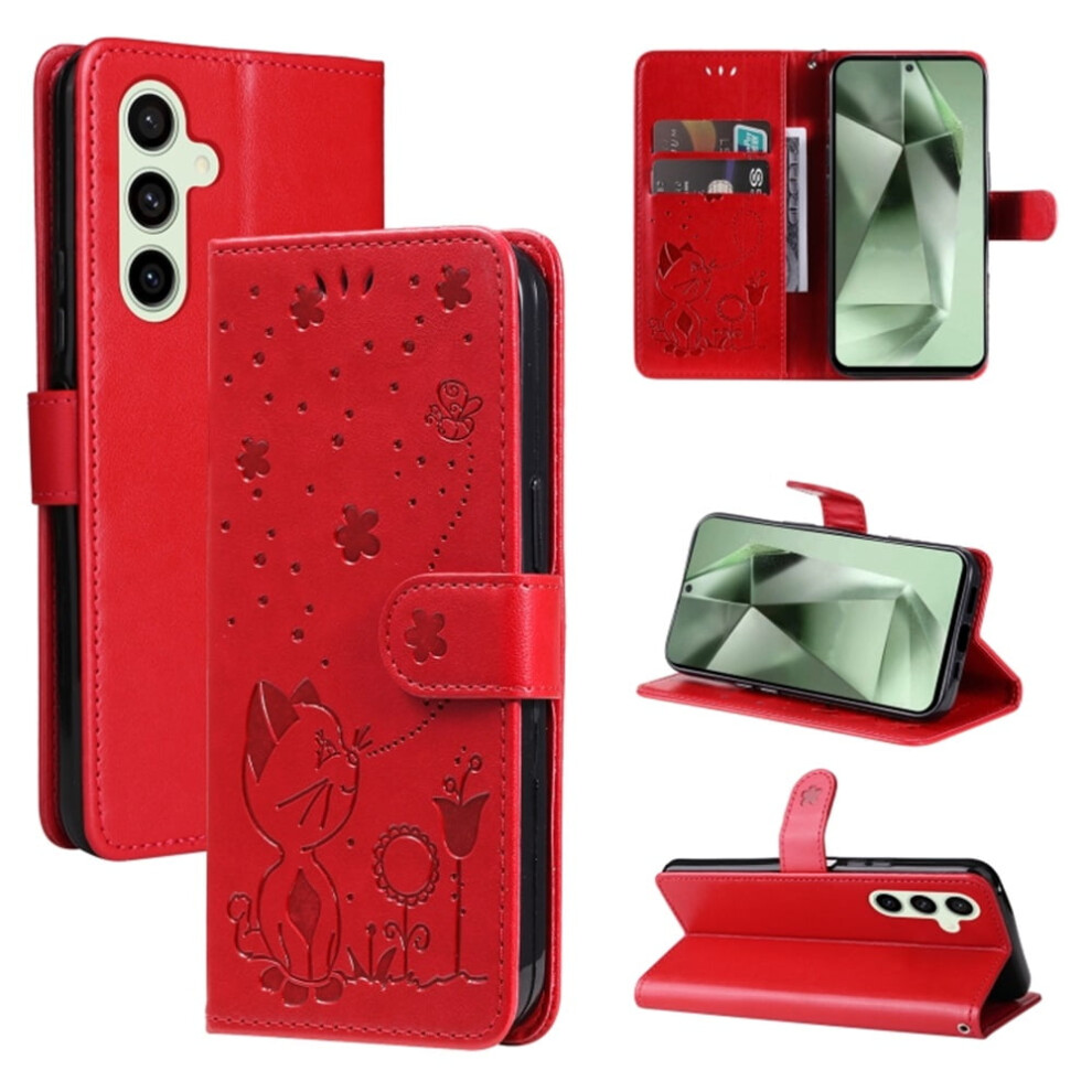Cat&Bee Pu Leather Flip Wallet Case For Samsung Galaxy S24 968604539459