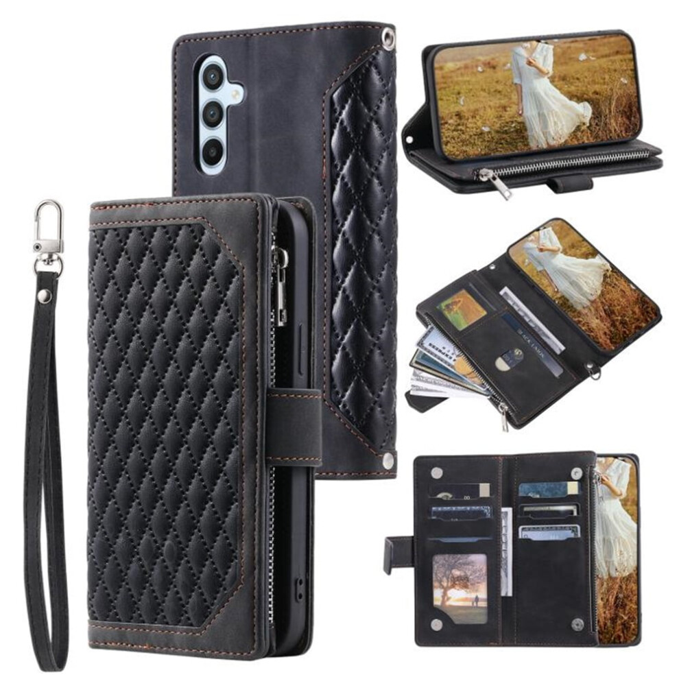 Samsung Galaxy A16 5G Pu Leather Flip Wallet Case Black 968604539497