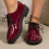 Women's British-style loafers soft sole low heel 1