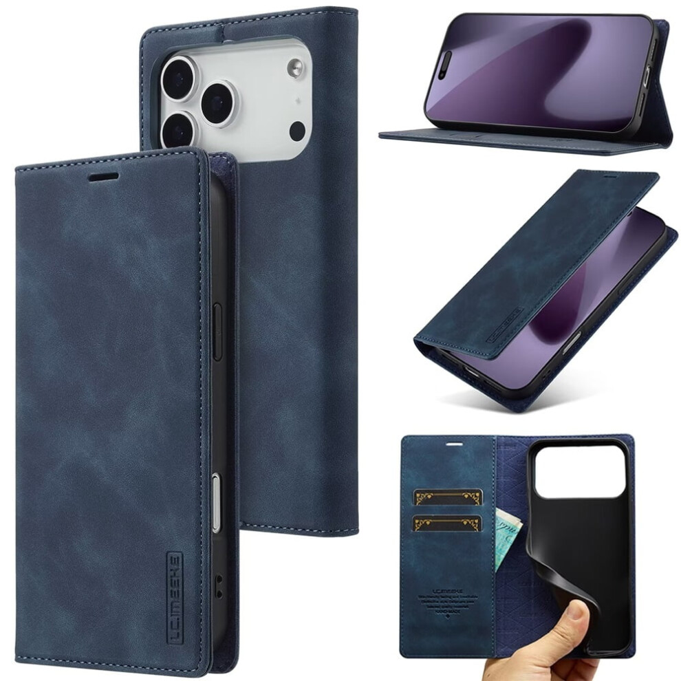 Leather Flip Wallet Case For Iphone 17 Pro Max With Card 968604540370