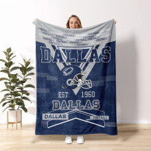 Dallas Football Vintage-stil personlig filt, Dallas Football-filt, Cowboy-filt, Dallas-filt, Dallas-fanspresent 280gsm