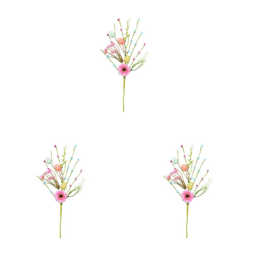 Ostereier-Blumenstecker, künstliche Zweige mit