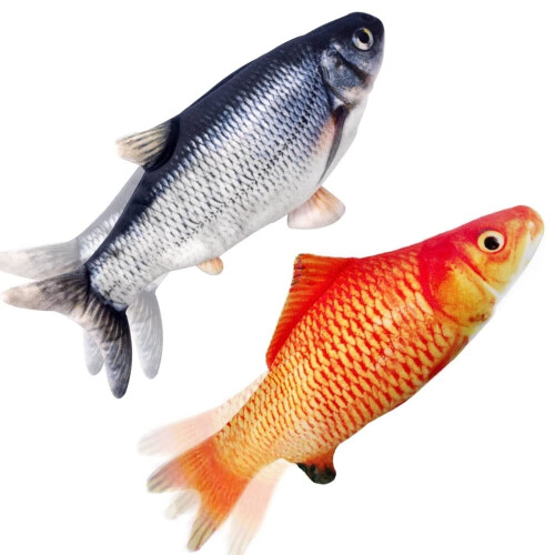 Flopping Fish Cat Toy with Catnip 2-Pack