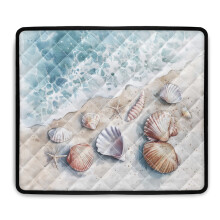 Vrchní kryt pračky, ochranná podložka proti poškrábání pro pračku/sušičku, 24x19,7", Shell Beach