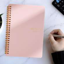 Carnet de planification hebdomadaire A5, agenda ligné à couverture rigide pour l'organisation quotidienne – Organiseur portable pour le