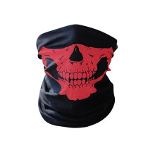 Cycling face mask warm scarf red multifunctional