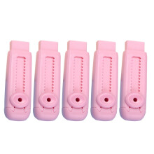 5-Pc Sliding Retractable Pencil Eraser Set, 4 Cute Colors, Dynamic Pull Design, Expandable Erasers for Students & Creatives – Pink